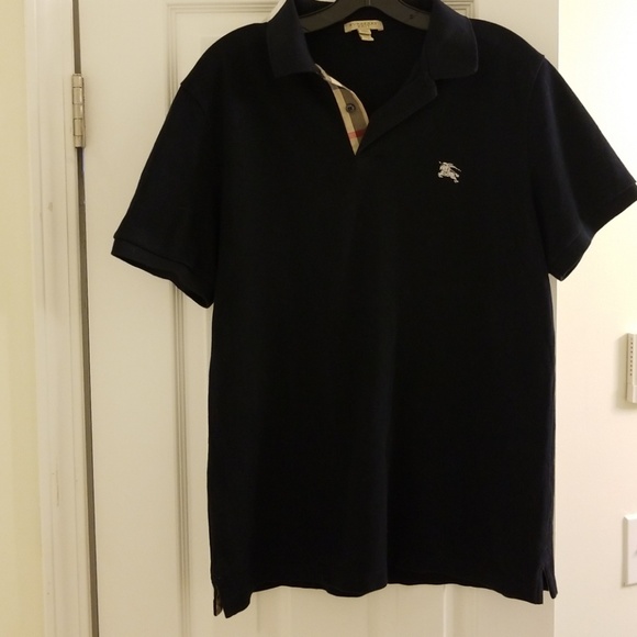 Navy blue Burberry polo - Picture 1 of 6
